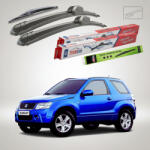 TeamCar Ștergătoare Suzuki Grand Vitara II JT 3 Uși 2005-2008 | Set Față și Spate Flat - TeamCar® (TC-GV2JT3U0508475475300F)