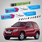 TeamCar Ștergătoare Suzuki Grand Vitara II JT 3 Uși 2008-2012 | Set Față și Spate Flat Premium - TeamCar® (TC-GV2JT3U0812475475300FP)