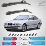 TeamCar Ștergătoare BMW Seria 5 E39 (1995-2000) | Set Față - TeamCar® (BMWE39SD9500ST650525)