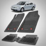 TeamCar Covorase Tip Tavita Compatibile Volkswagen Bora 1998-2005 , Negru (SK43VWB5log65f8JH59)