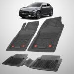 TeamCar Covorase Auto Hyundai Kona 2023+ | Premium Cauciuc Tavita 3D Black (SKUHYUNDA66NAECTRICfd76c499)