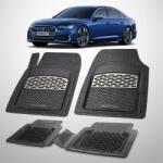 TeamCar® Covorase Cauciuc Tavita Compatibile Audi A6 C8 Sedan 2018-2025-Silver (SKUAUDIA6C8SEDAN41805358)
