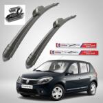 TeamCar Ștergătoare Dacia Sandero I (2008-2012) TeamCar® - Set față Flat (TC-SAND1-500-500)
