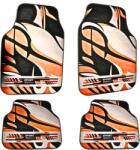 DECOMAT Covorașe auto universale DECOMAT - set 4 bucăți lavabile, antiderapante, cu imprimeu sport „Urban Velocity (DECOMAT-r7-777Q9I-4L0R-Q)