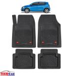 TeamCar® Covorase Auto TeamCar® Tip Tavita Compatibile Chevrolet Aveo T250 (2007-2011) Negru Material Rezistent (SKU-CHEV-0006)