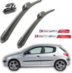 TeamCar Ștergătoare Peugeot 206 (1998-2012) Hatchback (5 uși) - Set față Flat (TC-206-550400)