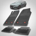 TeamCar® Covorase Auto Tip Tavita Compatibile Peugeot 308 III SW - Black (C77SWQsT308I207)