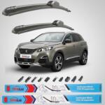 TeamCar Ștergătoare Peugeot 3008 II (2016-2020) TeamCar®- Set față 1689815880 (TC-3008-650-450)