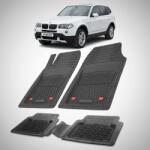TeamCar Covorase Auto TEAMCAR® Tip Tăvită pentru BMW X3 E83 2003-2010, Compatibile, Set Complet Față-Spate (covorase-BMW/X3/E83/2003-2010-APF-RRF)