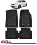 TeamCar Covorase Auto TeamCar® Tip Tavita Compatibile BMW Seria 1 E81/E87 (2004-2011) Negru Material Rezistent (BMW-1-E81E87-2004)