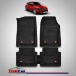 TeamCar® Covorase Auto TeamCar® Tip Tavita Compatibile Renault Clio IV (2012-2019) Negru Material Rezistent (Renault-Clio-IV-(2012-2019)-APF/19971X)