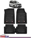 TeamCar® Covorase Auto TeamCar® Tip Tavita Compatibile Renault Kangoo III (2021-2024) Negru Material Rezistent (Kangoo-III-APF999V4)