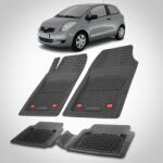 TeamCar Covorase Auto TeamCar® Tip Tavita Compatibile Toyota Yaris P1 (1999-2005) Negru Material Rezistent (SKU-YARISP1-19992005q)