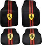 DECOMAT Covorașe auto universale DECOMAT - set 4 bucăți lavabile, antiderapante, cu imprimeu sport „Scuderia Style (DECOMAT-SCUDERIA-STYLE-APF-X2)