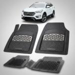 TeamCar® Covorase Auto Hyundai Grand Santa Fe (2013-2015) - Cauciuc Tip Tavita-Silver (HYUa77frea2015)