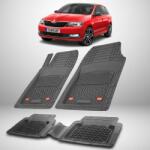 TeamCar® Covorase Skoda Rapid I Compatibile Liftback Facelift 2017-2019 | Black (derqw6tgf155)