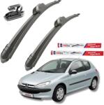 TeamCar Ștergătoare Peugeot 206 (1998-2012) Hatchback (3 uși) - Set față Flat (TC-206-550-400)