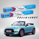 TeamCar Ștergătoare Mini Cooper Cabrio F57 2016-2025 | Set Față Flat - TeamCar® (TC-MINICOOPERCABROF57LOCKCLIP475475FU)