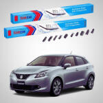 TeamCar Ștergătoare Suzuki Baleno Hatchback FW/EW 2016+ | Set Față Flat Premium - TeamCar® (TC-SUZBALHFW16525450FP)