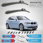 TeamCar Ștergătoare BMW Seria 1 E81 (2006-2012) Flat | Set Față - TeamCar® (TCBMWS1E8106120FLSF)