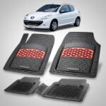TeamCar® Covorase Cauciuc tip Tavita Compatibile Peugeot 206+ Hatchback 3 usi, Red (CsR887qqdcHBACag199)
