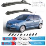 TeamCar Ștergătoare Volkswagen Polo 9N3 Hatchback (2005-2009) Flat | Set față - TeamCar® (VWPL65U83W)