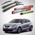 TeamCar Ștergătoare Suzuki Baleno Hatchback FW/EW 2016+ | Set Față și Spate Flat - TeamCar® (TC-SUZBALHFW16525450300F)