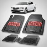 TeamCar Covorașe Skoda Superb III 2015-2023 | Red Edition - TeamCar® (SKU5dSKODA6t0011ytev)