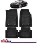 TeamCar Covorase Auto TeamCar® Tip Tavita Compatibile Jaguar F-Type I (2013+) Negru Material Rezistent (SKU-JJ-0010)
