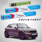TeamCar Ștergătoare Mini Paceman R61 2013-2016 | Set Față și Spate Flat - TeamCar® (TC-MINIPACEMANR61PINCHTAB500475280FU)