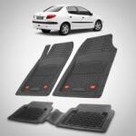 TeamCar® Covorase Tavita Cauciuc Compatibile Peugeot 206 Sedan 2006-2012, Black (CVRwPEwsasfATCHBACag199)
