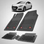 TeamCar Covorase Hyundai i40 2015-2018 - Cauciuc Tip Tavita -Black (HYU12q44ghj32017)