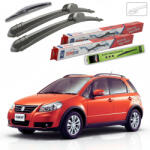 TeamCar Ștergătoare Suzuki SX4 GY Hatchback 2006+ | Set Față și Spate Flat - TeamCar® (TC-SUZSX4GYHB06650350250F)