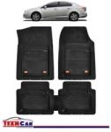 TeamCar Covorase Auto TeamCar® Tip Tavita Compatibile Toyota Avensis Generatia III (2009-2018) Negru Material Rezistent (SKU-MIX-0042)