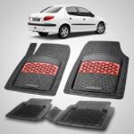 TeamCar Covorase Tavita Cauciuc Compatibile Peugeot 206 Sedan 2006-2012, Red (CVRwPEwsas43HBACag199)