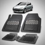 TeamCar® Covorase Tavita Cauciuc Compatibile Peugeot 206 Hatchback (3 usi-1998-2003) Silver (CVRwPEUGEOT206HATCHBACKg1998)