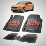 TeamCar® Covorașe Skoda Fabia IV Hatchback 2021-2025 | Red Edition - TeamCar® (derqw6tgf183)