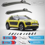 TeamCar Ștergătoare Citroen C4 Cactus (2014-2018) Flat | Set Față - TeamCar® (TCCTC4CAC14180FLSF)