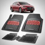 TeamCar Covorase Auto Hyundai Accent V (HC/YC: 2017-2022)-Cauciuc Tip Tavita-Red (HY88re35ta2015)