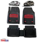 TeamCar® Covorașe Dacia Logan Compatibile 1/2/Facelift | Red Edition - TeamCar® (Set/Cov/DaciaLogan-red)