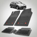 TeamCar Covorase Tip Tavita Compatibile Peugeot 207 Hatchback (5 usi 2009-2012)-Black (CVRsPEUGEOTxx7s2h)
