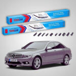 TeamCar Ștergătoare Mercedes-Benz Clasa C W204 2008-2013 | Set Față Flat - TeamCar® (TC-MBCLASACW2046006000FU)