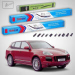 TeamCar Ștergătoare Porsche Cayenne 957 2007-2010 | Set Față și Spate Flat - TeamCar® (TC-PORSCHECAYENNE957650650340FU)