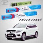 TeamCar Ștergătoare Mercedes-Benz Clasa GL X166 2012-2015 | Set Față și Spate Flat - TeamCar® (TC-MBEGLX166650580300FU)
