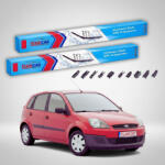 TeamCar Ștergătoare Ford Fiesta Gen V JH/JD Hatchback 2001-2008 | Set Față Flat Premium - TeamCar® (TC-FORD1DD)