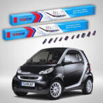 TeamCar Ștergătoare Smart Fortwo Cabrio 451 2007-2015 | Set Față Flat Premium - TeamCar® (ST451C600550FP)