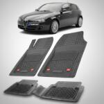 TeamCar® Covorase Alfa Romeo 147 Hatchback 5 Usi Facelift Compatibile 2004-2010 | Black (1ALFR2MzO)