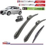 TeamCar Ștergătoare TeamCar® Suzuki Swift V (FZ/NZ, 2010-2017) - Set Complet Flat (TC-SUZ-SWIFT5-550400)