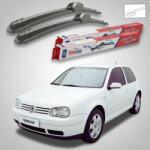 TeamCar Ștergătoare Volkswagen Golf 4 3 Uși 1997-2002 | Set Față Flat - TeamCar® (vWF97s4/9)
