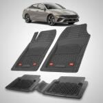 TeamCar® Covorase Auto Cauciuc Compatibile Hyundai Elantra VII Facelift -Black (HYUfrHY6y2020dewqS1)